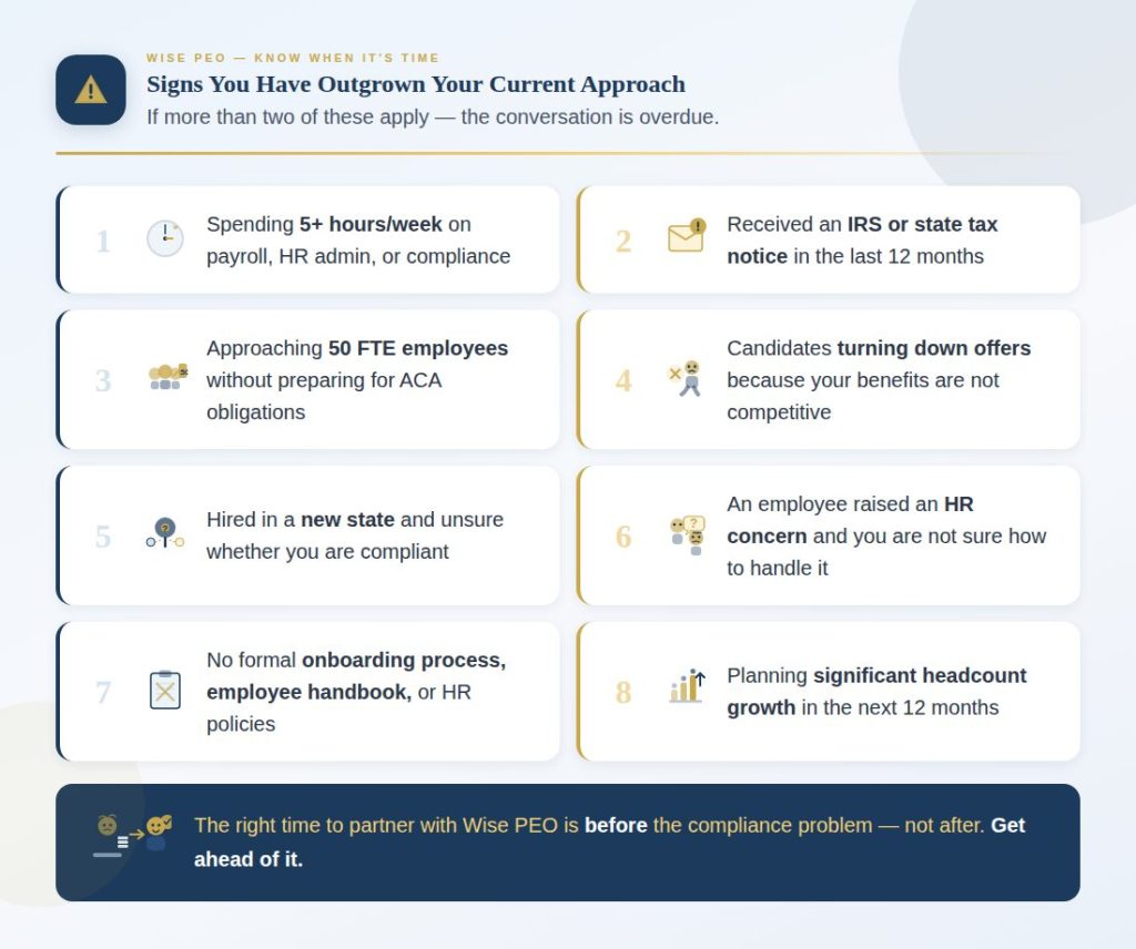 Signs you have outgrown your current approach